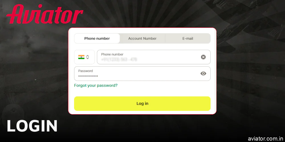 Login to start playing Aviator